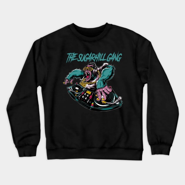 THE SUGARHILL GANG RAPPER Crewneck Sweatshirt by Tronjoannn-maha asyik 